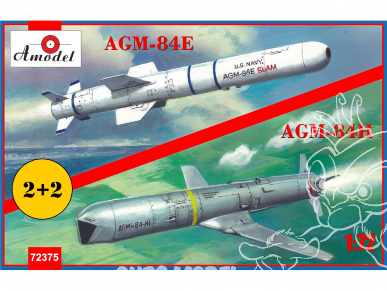 Amodel maquettes avion 72375 AGM-84 E/H Harpoon 1/72