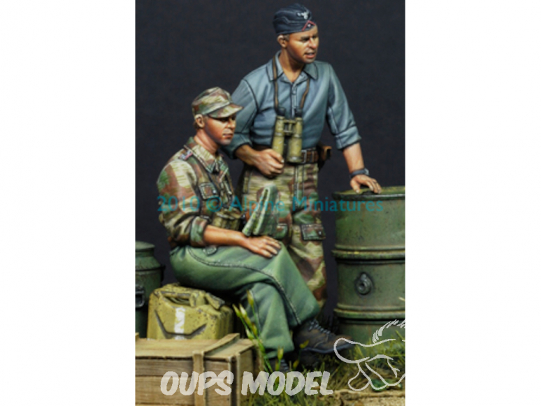 Alpine figurine 35101 equipage de Panzer allemand en été Set (2 figurines) 1/35