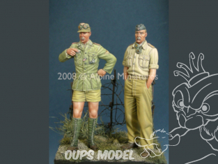 Alpine figurine 35074 allemand DAK Panzer (figurines) 1/35