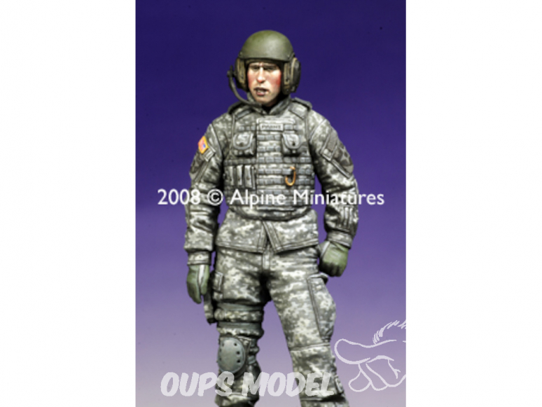 Alpine figurine 35070 US AFV equipier n°2 moderne 1/35