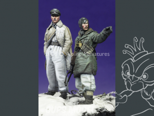 Alpine figurine 35065 Ensemble Officiers SS LAH Kharkov Set n°2 (2 figurines) 1/35