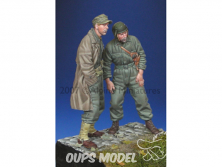 Alpine figurine 35053 Ensemble d'équipage de char américain WW2 (2 chiffres) n°1 et n°2 1/35