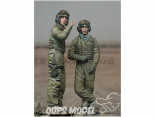 Alpine figurine 35025 Equipage Ensemble Équipage char OIF US n°1 et n°2 Set (2 figurines) 1/35