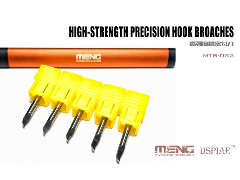 MENG MTS-032 pointes a graver fr precision 0,1 mm, 0,3 mm, 0,5 mm, 0,8 mm et 1,0 mm