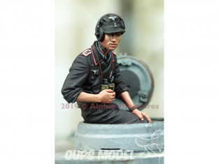 Alpine figurine 35264 Commandant Panzer allemand été n°2 1/35
