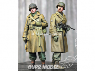 Alpine figurine 35261 Set Ensemble hiver d'infanterie US WW2 (2 figurines) 1/35