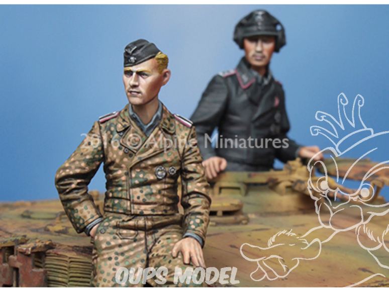 Alpine figurine 35225 Set ensemble Equipage de Tigre allemand (2 figurines) 1/35