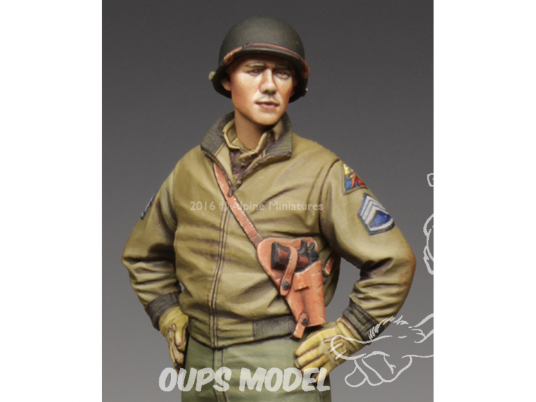 Alpine figurine 35218 Sergent d'état-major de la 3e Division blindée américaine 1/35