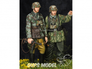 Alpine figurine 35195 Set ensemble German Grenadier NCO (2 figurines) 1/35