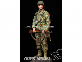 Alpine figurine 16037 WW2 US Infanterie blindée 2AD Normandie 1/16