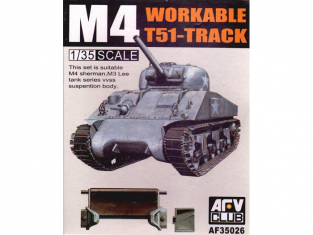AFV maquette militaire 35026 CHENILLES ARTICULEES TYPE T-51 1/35