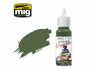 MIG peinture figurine F-503 Vert olive foncé 17ml