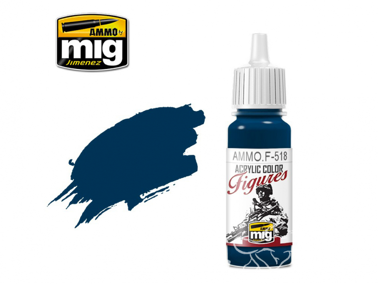 MIG peinture figurine F-518 Bleu marine 17ml