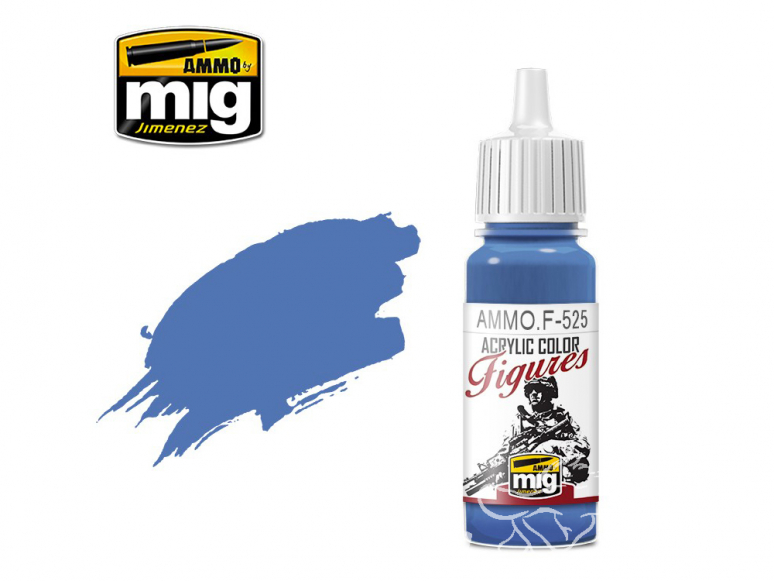 MIG peinture figurine F-525 Bleu moyen 17ml