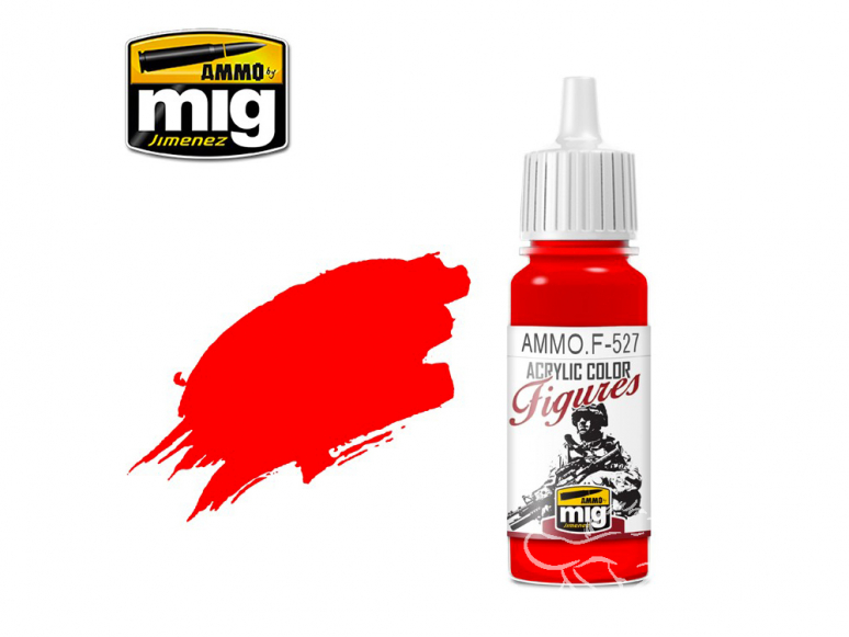 MIG peinture figurine F-527 Rouge pur 17ml