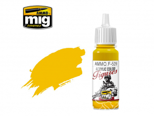 MIG peinture figurine F-529 Jaune pur 17ml