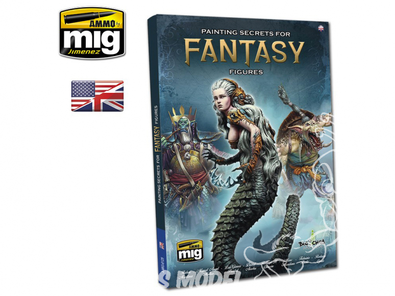 MIG librairie 6125 Secrets de peinture des figurines fantastiques en Anglais