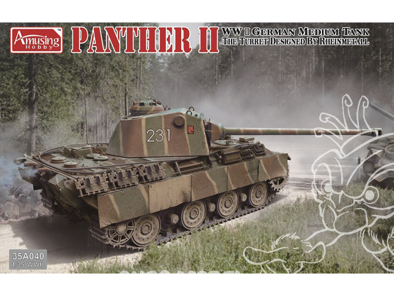 Amusing maquette militaire 35A040 PANTHER II TOURELLE RHEINMETALL 1/35