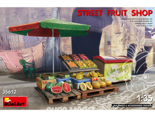 Mini Art maquette militaire 35612 BOUTIQUE VENTE DE FRUITS DANS LA RUE 1/35