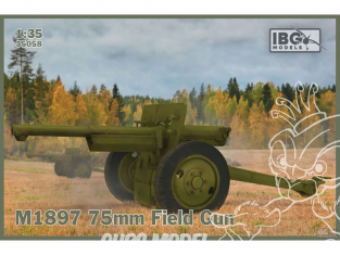 IBG maquette militaire 35058 Canon de campagne français de 75 mm M1897 service U.S. 1/35