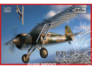 IBG maquette avion 72524 PZL P.24G Kobuz chasseur Polonais aviasion Greque 1/72