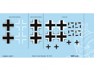 Eduard Decalques avion D48041 Insignes nationaux Focke-Wulf Fw 190A-3 1/48