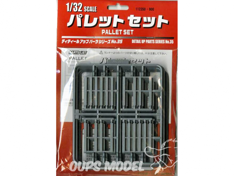 Fujimi maquette accessoire 112350 Set de Pallettes 1/32