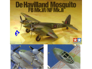 tamiya maquette avion 60747 mosquito 1/72