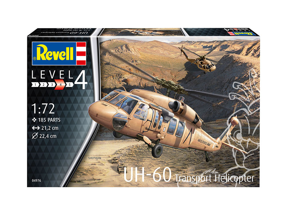Maquette hélicoptère 72ème black hawk