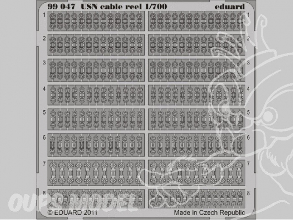 Eduard photodecoupe bateau 99047 USN cable reel 1/700