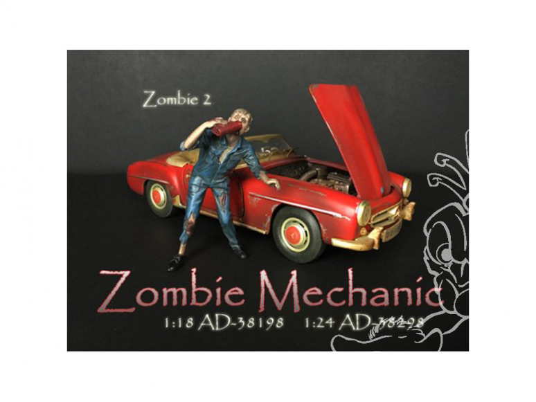 American Diorama figurine AD-38298 Mécanicien Zombie II 1/24