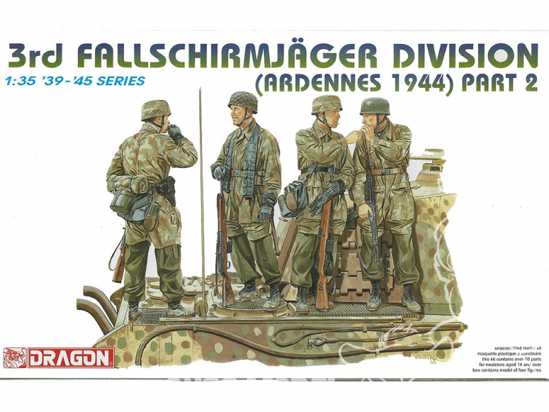 dragon maquette militaire 6143 3rd Fallschirmjager division part 2 Ardennes 1944 1/35