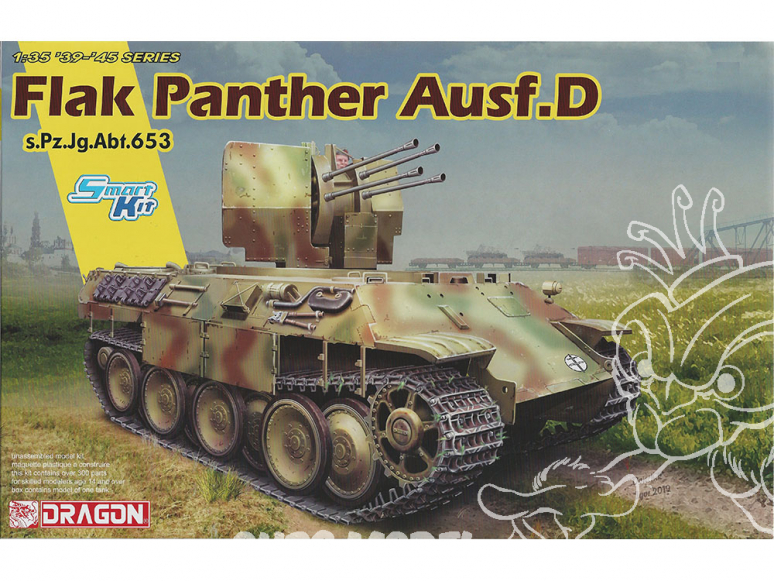 Dragon maquette militaire 6899 FlaK Panther Ausf.D s.Pz.Jg.Abt.653 1/35