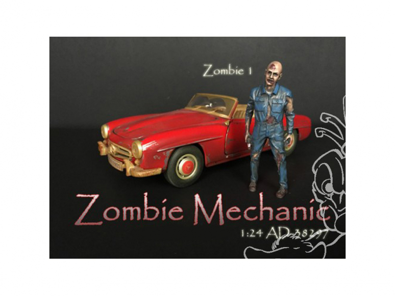 American Diorama figurine AD-38297 Mécanicien Zombie I 1/24
