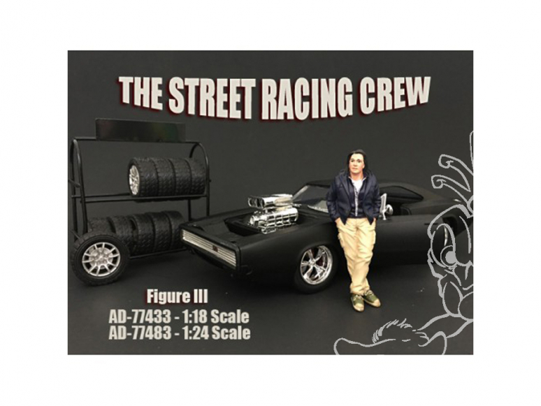 American Diorama figurine AD-77483 Street Racing Crew III 1/24