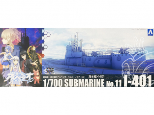 Aoshima maquette sous-marin 12437 I-401 Ars Nova 1/700