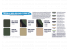 Hataka Hobby peinture acrylique Blue Line BS67 Set de peinture Peinture US Army et USMC AFV moderne 8 x 17ml
