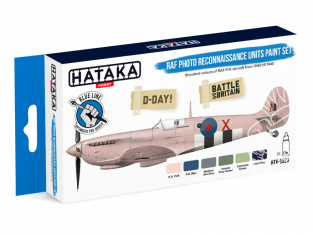 Hataka Hobby peinture acrylique Blue Line BS23 RAF Photo Reconnaissance Units paint set 6 x 17ml