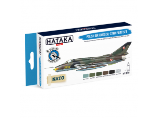 Hataka Hobby peinture acrylique Blue Line BS47 Ensemble de peinture Polish Air Force Su-22M4 set 6 x 17ml