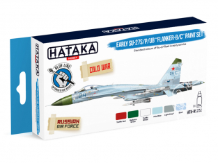 Hataka Hobby peinture acrylique Blue Line BS104 Early Su-27S/P/UB "Flanker-B/C" paint set 6 x 17ml