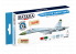 Hataka Hobby peinture acrylique Blue Line BS104 Early Su-27S/P/UB &quot;Flanker-B/C&quot; paint set 6 x 17ml