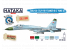 Hataka Hobby peinture acrylique Blue Line BS104 Early Su-27S/P/UB &quot;Flanker-B/C&quot; paint set 6 x 17ml