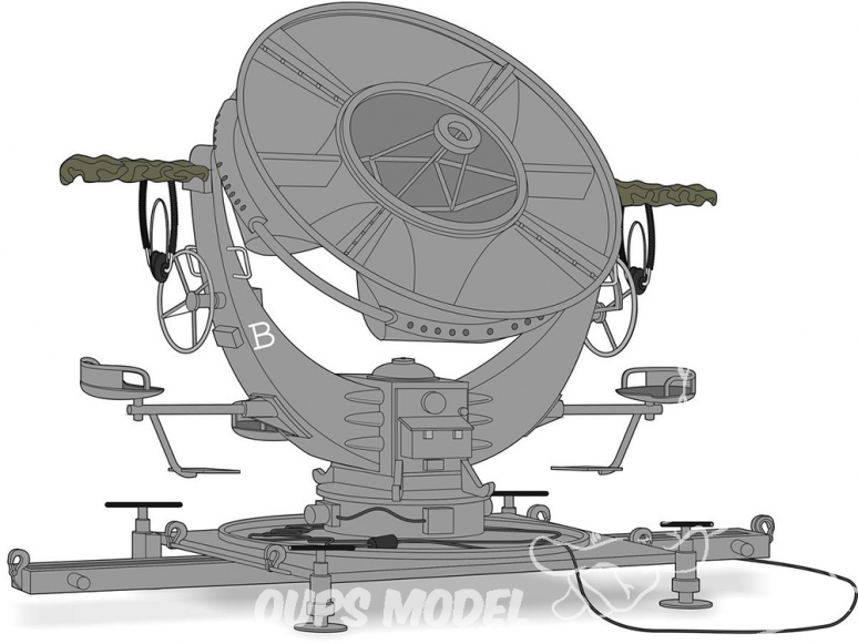 Planet Maquettes Militaire mv188 Dispositif d'écoute directionnelle (RRH) allemand full resine kit 1/72