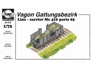 Planet Maquettes Militaire mv075 Wagon Linz carrier Me 410 parts 03 full resine kit 1/72