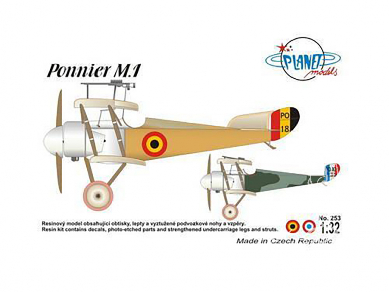 Planet Model 253 Ponnier M.1 full resine kit 1/72