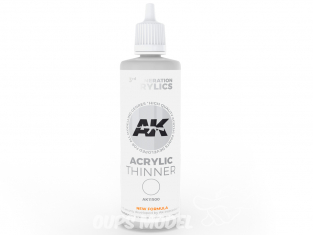 Ak interactive AK11500 Diluant acrylique 3eme Generation 100ml