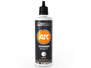 Ak interactive peinture acrylique 3G AK11237 Vernis Mat 100ml