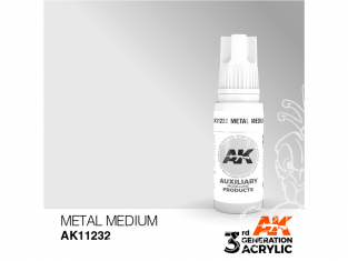 Ak interactive peinture acrylique 3G AK11232 Medium métal 17ml