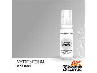 Ak interactive peinture acrylique 3G AK112334 Medium Mat - Matte medium 17ml