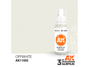 Ak interactive peinture acrylique 3G AK11002 Blanc cassé 17ml
